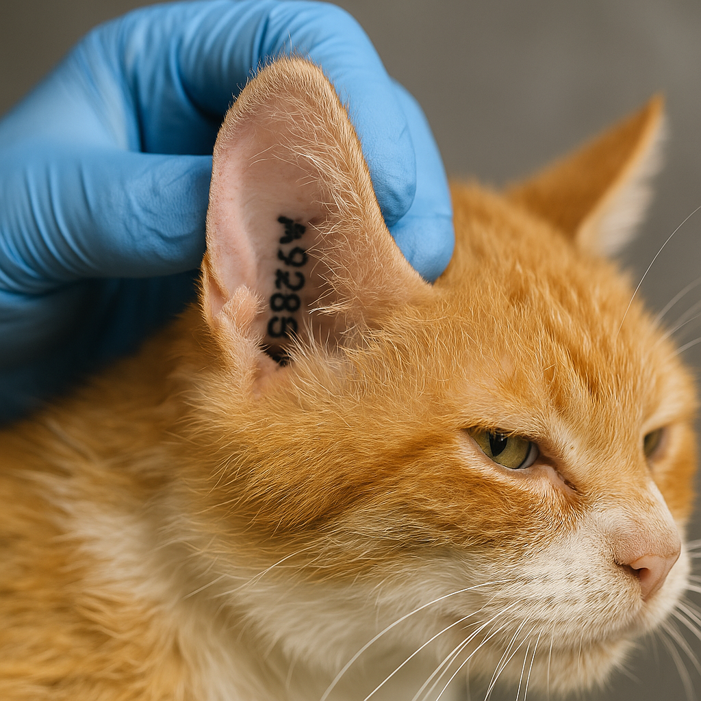 BC Pet Registry - Pet Tattoo Example